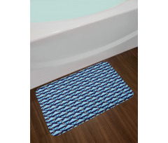 Abstract Clouds Ornament Bath Mat