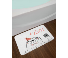 Self Portrait Smile Bath Mat