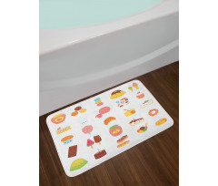 Dessert Concept Sketches Bath Mat