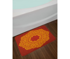 Aztec Style Painting Vivid Bath Mat