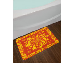 Oriental Round and Square Bath Mat