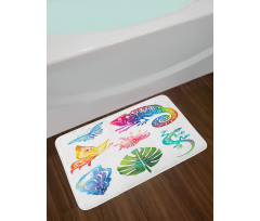 Exotic Fauna and Foliage Bath Mat