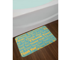 Appreciation Artwork Text Bath Mat