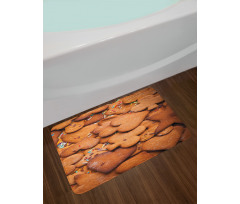 Heart Shaped with Sprinkles Bath Mat