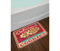 Chocolate Chip on a Poster Bath Mat