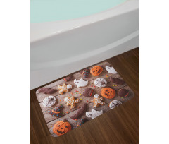 Sweets Covered in Chocolate Bath Mat