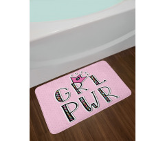 Girl Power in Ornate Bath Mat