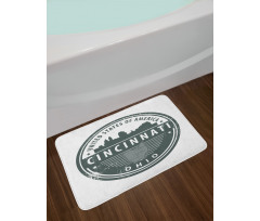 Aged America Emblem Ohio Bath Mat