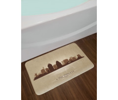 Modern Dusky Vintage Bath Mat