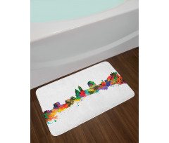 Strokes of a Paintbrush Bath Mat