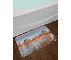 Vertical of City River Bath Mat