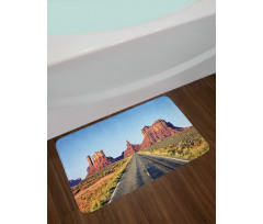 Long Road at Valley Trip Bath Mat