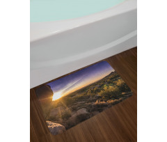 Scenic Sunrise Sandstones Bath Mat