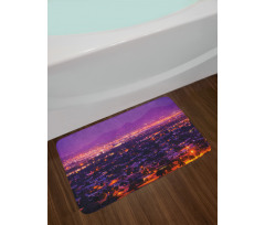 Night Panorama of Phoenix Bath Mat