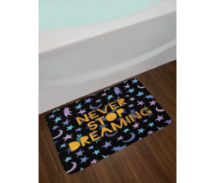 Never Stop Dreaming Stars Bath Mat