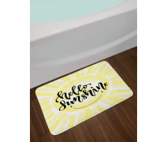 Modern Typography Bath Mat