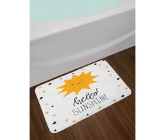 Nursery Typography Bath Mat