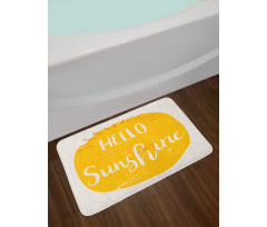 Words Summer Season Bath Mat