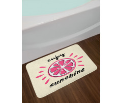 Vacation Retro Words Bath Mat