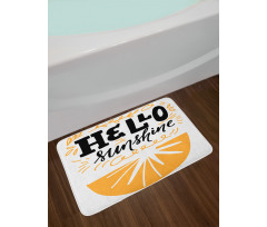 Flowers Swirl Lines Bath Mat