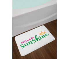 Minimalist Words Bath Mat