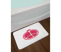 Cartoon Pomegranate Seeds Bath Mat