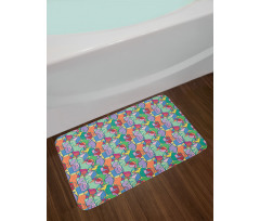 Vintage Party Items Nightclub Bath Mat