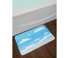 Summer Season Weather Pattern Bath Mat