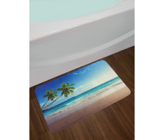 Scenic Island View Trees Bath Mat