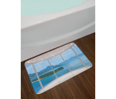 Seascape View from Window Bath Mat