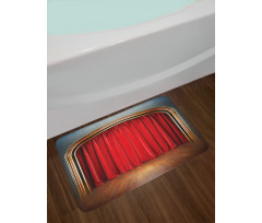 Stage with Classic Curtains Bath Mat