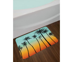 Ombre Effect Landscape Bath Mat