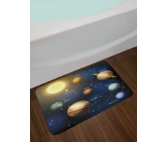 Solar System Planets Bath Mat