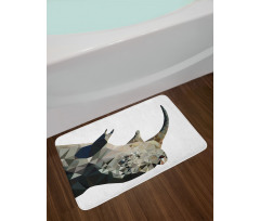 Polygonal Savannah Wildlife Bath Mat