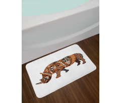 Assortment of Motifs Bath Mat