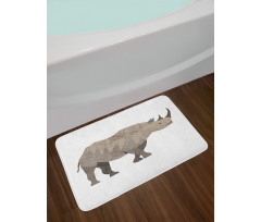 Herbivore Animal Monochrome Bath Mat