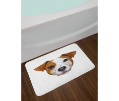 Hand Drawn Dog Animal Bath Mat