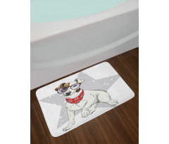 Sketch Style Terrier Bath Mat