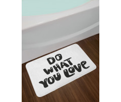 Classic Typeface Phrasal Bath Mat