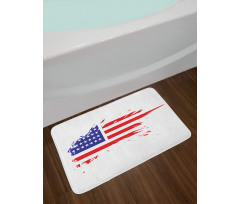 Grunge Flag Freedom Duty Bath Mat