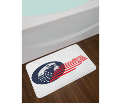 Eagle with Stars Stripes Bath Mat