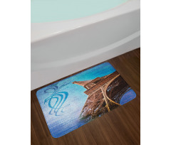 Tilt Shot Eiffel Tower Travel Bath Mat