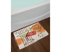 Retro Happy Hour Bath Mat