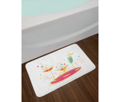 Different Drinks Bath Mat