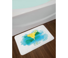 Watercolor Margarita Bath Mat