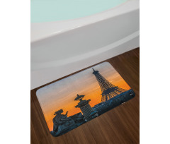 Historic Sunset Sky Scenery Bath Mat