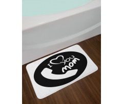 Family Values Theme Phone Bath Mat