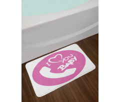 I Love You Baby Message Bath Mat