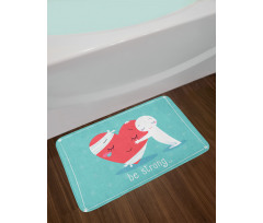 Giving Hug Cheer a Friend Bath Mat