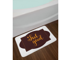 Optimist Words Geometric Bath Mat